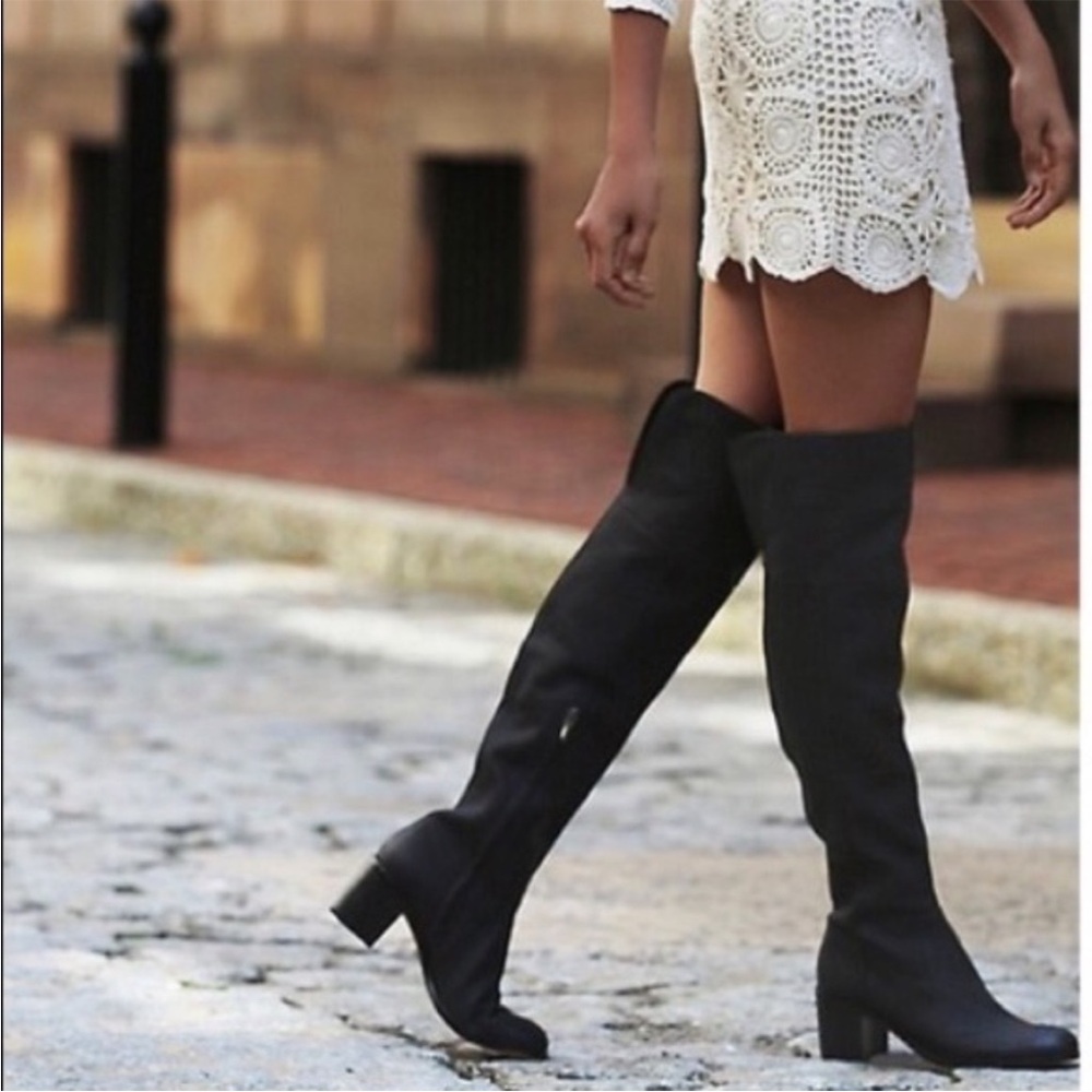 Sam Edelman Joplin Over the Knee Boots sz 9 Black